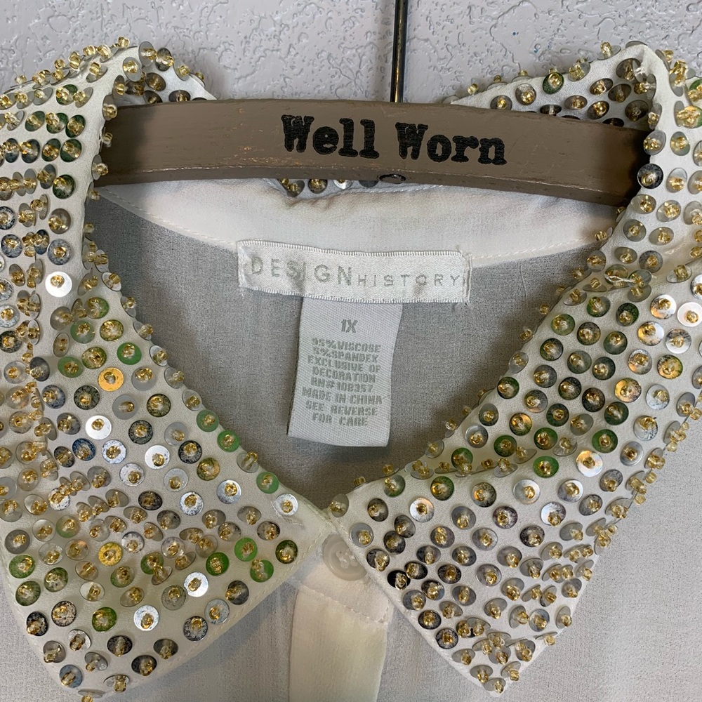 Design History Plus Size Basic With A Little Bling - image 5